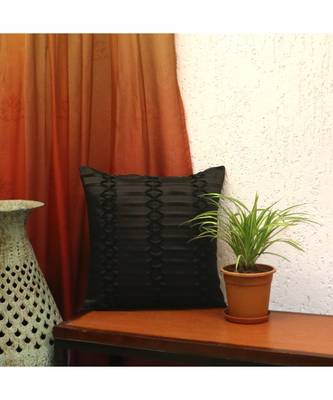 100% Polyester  Black cushion covers 1