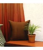 100% Polyester  Brown cushion covers