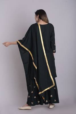 Green gotta patti rayon salwar 4