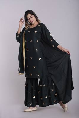Green gotta patti rayon salwar 5