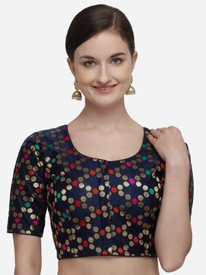 Blue readymade-blouse 1