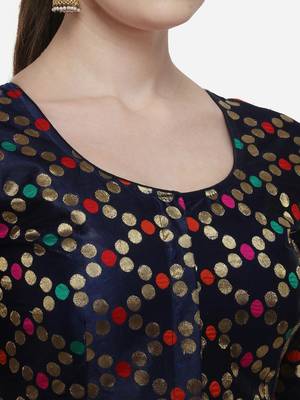 Blue readymade-blouse 4