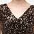 Sequences Brown Velvet Blouse With V Neck
