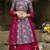 Grey printed art silk semi stitched Bandhani type lehenga
