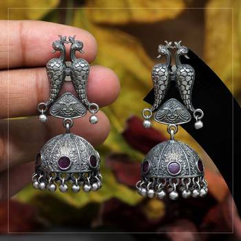 Pink jhumkas 1