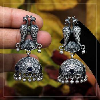 Blue jhumkas 1