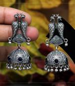 Blue jhumkas