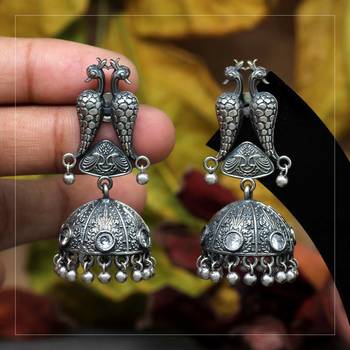 White jhumkas 1