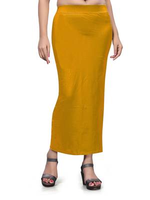 Yellow plain acrylic skirts 1