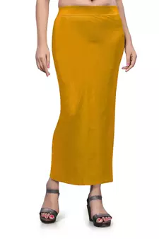 Yellow plain acrylic skirts