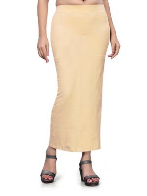 Beige plain acrylic skirts 1