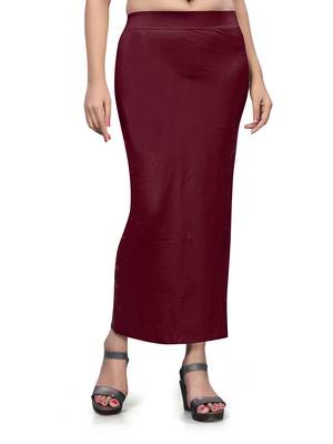 Maroon plain acrylic skirts 1