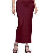 Maroon plain acrylic skirts