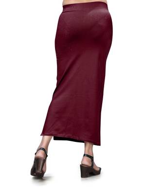 Maroon plain acrylic skirts 3