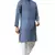 Blue printed cotton men kurtas