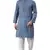 Blue printed cotton men kurtas