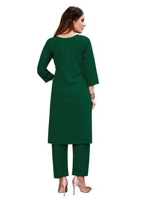 Green embroidered crepe ethnic-kurtis 2