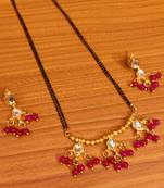 Pink mangalsutra