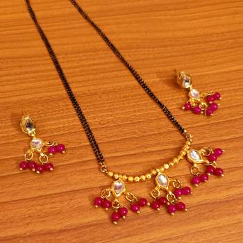 Pink mangalsutra 2
