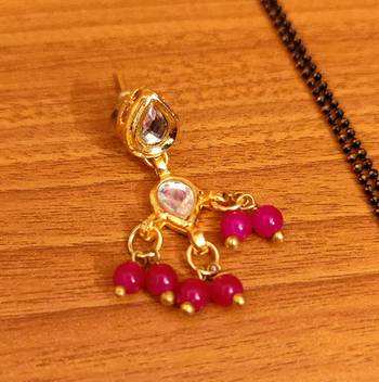 Pink mangalsutra 3