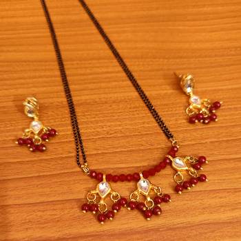 Maroon mangalsutra 1