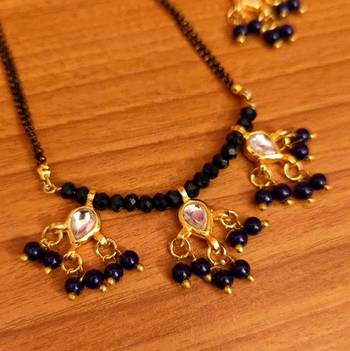 Blue mangalsutra 3