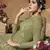 Green embroidered net salwar