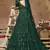 Green embroidered net salwar