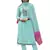 Blue embroidered art silk salwar