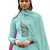 Blue embroidered art silk salwar