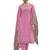 Pink embroidered art silk salwar