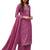 Magenta embroidered art silk salwar