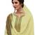 Lemon embroidered art silk salwar