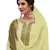 Lemon embroidered art silk salwar