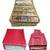 Atorakushon    gold Satin 5 Rods Bangle Box Ring Earring Box Saree Cover Blouse Cover Travelling Wedding  Kit For Women