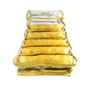 Atorakushon    gold Satin 5 Rods Bangle Box Ring Earring Box Saree Cover Blouse Cover Travelling Wedding  Kit For Women 4