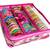 Atorakushon   Pink Satin 3 Rods Bangle Box Ring Earring Box Saree Cover Blouse Cover Travelling Wedding  Kit For Women