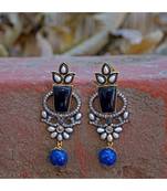 blue stylish unique victorian earring