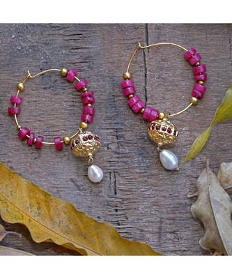 magenta beautiful smart classy beads bali 1