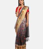 Riva Enterprise Women's Organza Digital Printed Saree