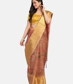 Riva Enterprise Women's Organza Digital Printed Saree