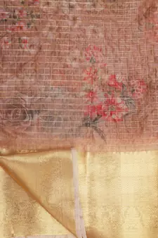 Riva Enterprise Women's Organza Digital Printed Saree