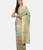 Riva enterprise Women's Cotton Silk With Jari Embroidery Designer Party Wear Saree
