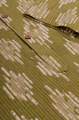 Green printed cotton men kurtas 5