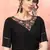 Black sequins silk Party Wear gown