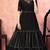 Black sequins silk Party Wear gown