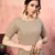 Beige sequins georgette Party Wear gown