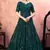 Green sequins georgette Party Wear gown