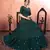 Green sequins georgette Party Wear gown