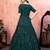 Green sequins georgette Party Wear gown